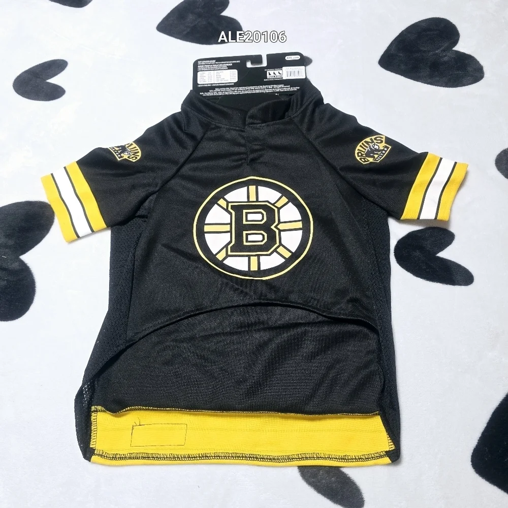 NHL Pet Apparel Boston Bruins Jersey - Size XL Black And Yellow New